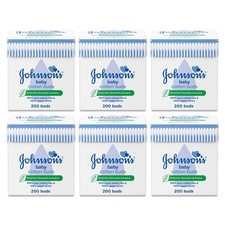 Image of Johnson's Cotton Buds (200 Buds) - Pack of 6