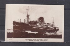 GREAT BRITAIN, P & O " TSS BARADINE ", ENGLAND-SOUTH AFRICA-AUSTRALIA, c1940 ppc