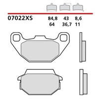 Brembo Hinteres BREMSBELAGE-KIT FUR Kymco MXU Quad 150 05-12-COD.07022XS