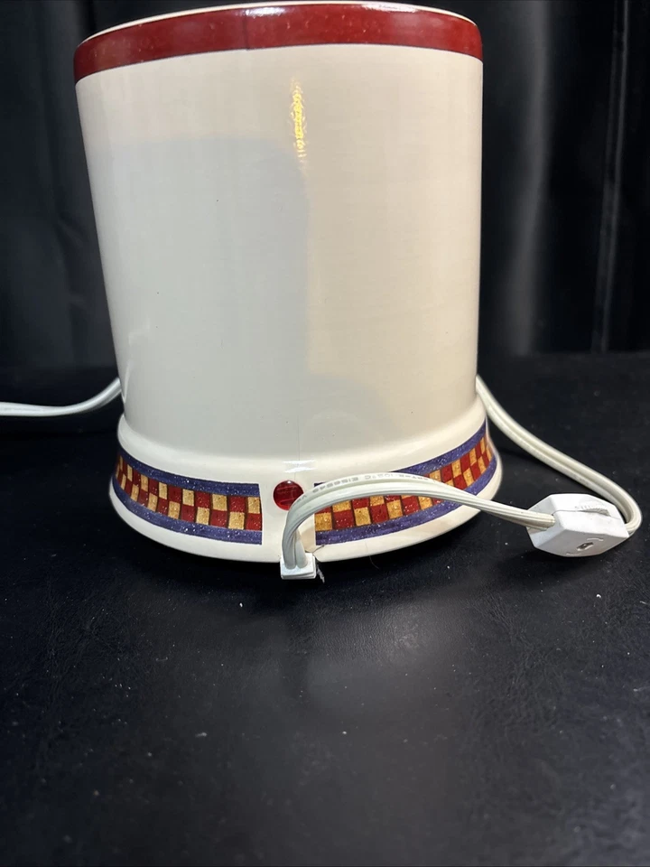 Calentador de velas eléctrico de cerámica Country Santa Navidad FUNCIONA Foto 2 de 4