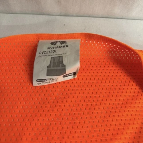 Pyramex Type R Class 2 mesh surveyor safety vest in high-visibility orange image 3