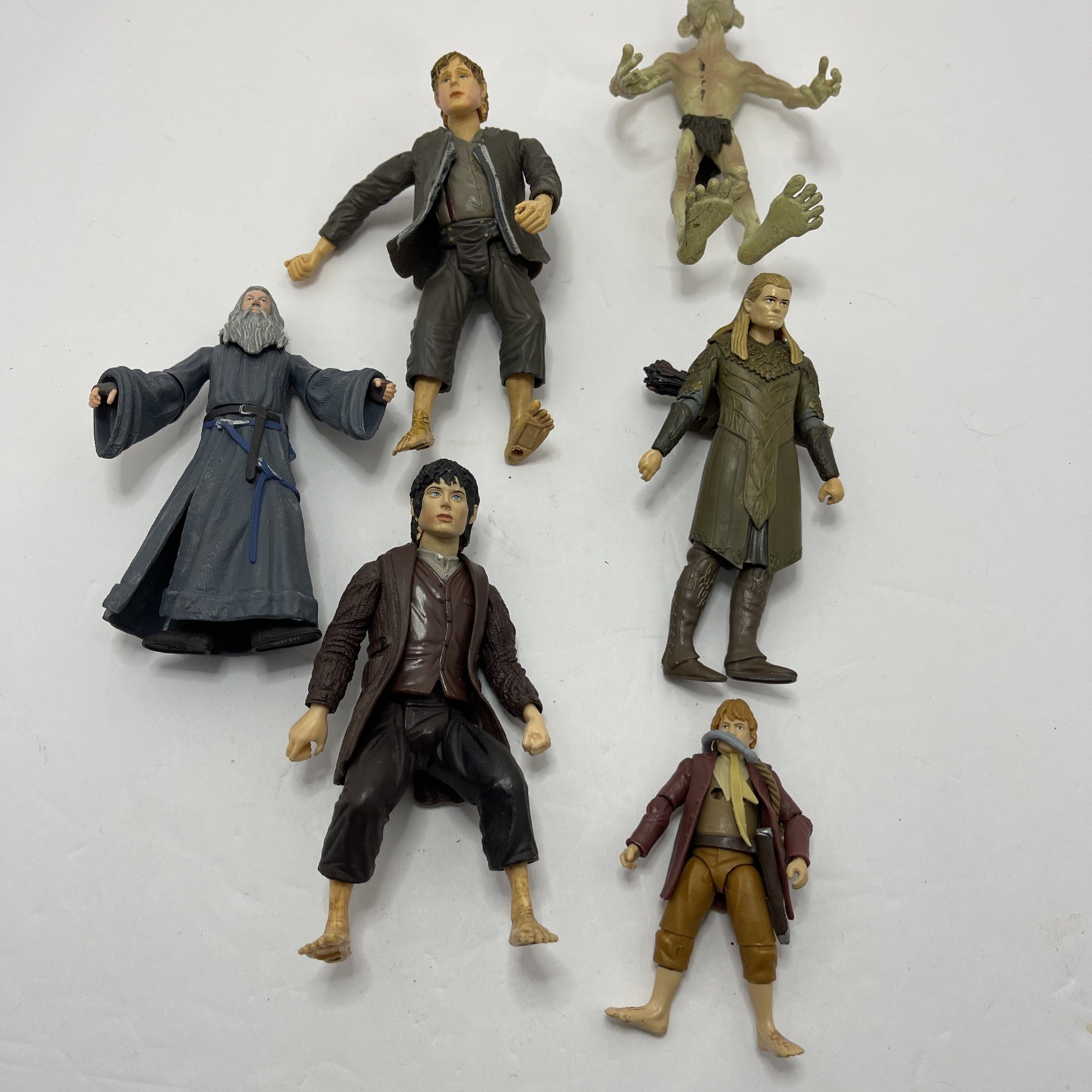 Lord of the Rings 6-Piece Action Figure Set Aragorn Gandalf Legolas More
