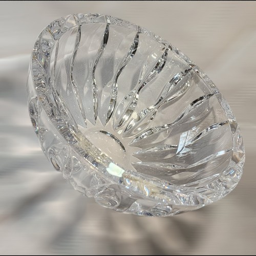 Centro de mesa Miller Rogaska cuenco de cristal pesado 10" diámetro 5" profundidad 1/2" borde grueso - Imagen 5 de 21