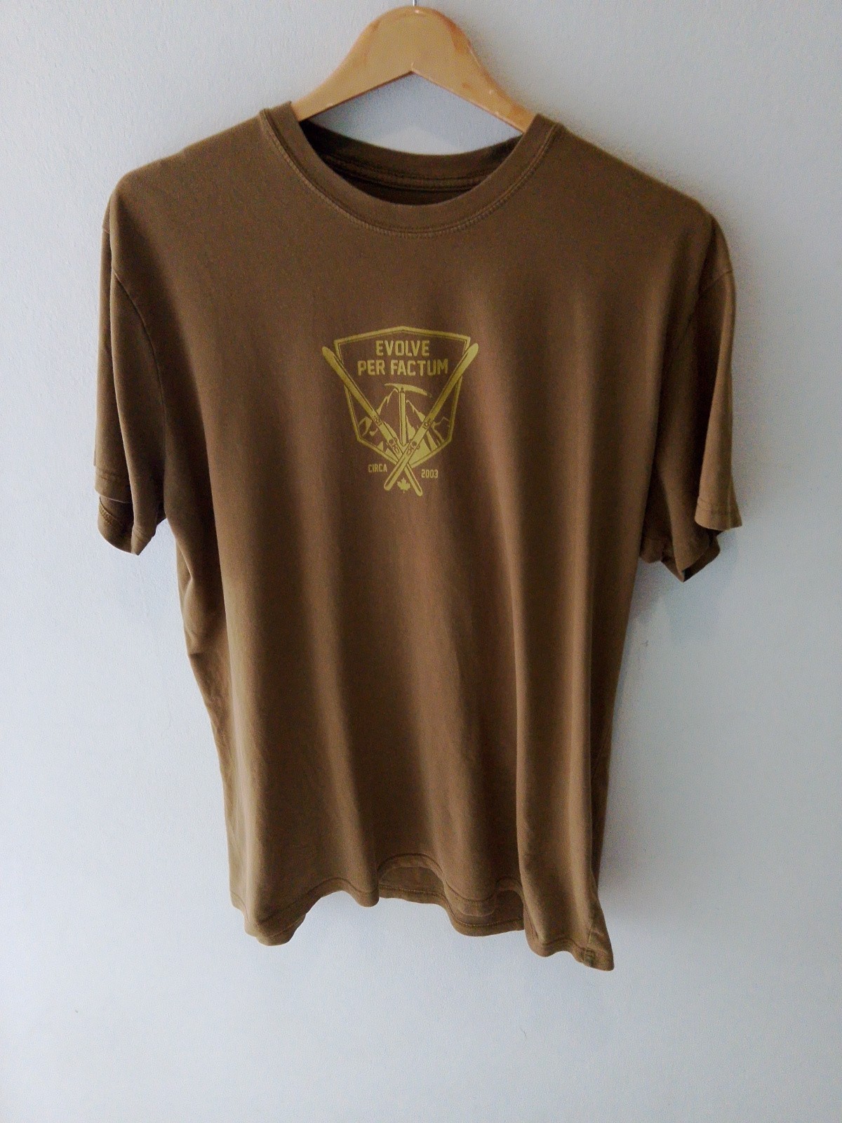 ARC'TERYX T shirt Arcteryx LEAF cira 2003 EPF verde cachi taglia XL 23 5 ptp