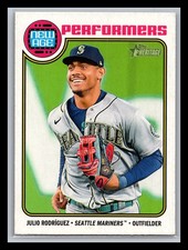 Julio Rodríguez Seattle Mariners 2023 Topps Heritage #NA-5 New Age Performers