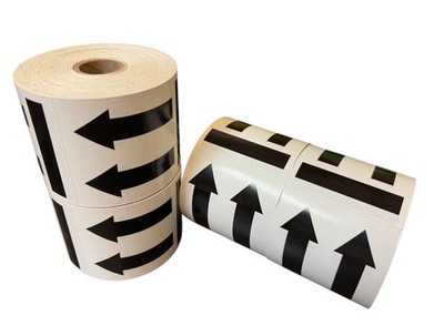 3x4 Black Double ARROW Labels (This Side Up) Pallet Peel & Stick (4) RLS 500 EA