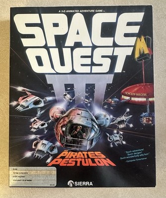Space Quest III Amiga 3-D Animated Adventure Video Game