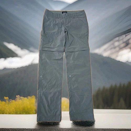 Marmot Convertible Pants Shorts Capri  Womans Size 6 Roll Up Hiking Green C1