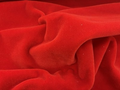 Scalamandre Chinese Red 100% Mohair From Italy MSRP $689 4+ Yards
