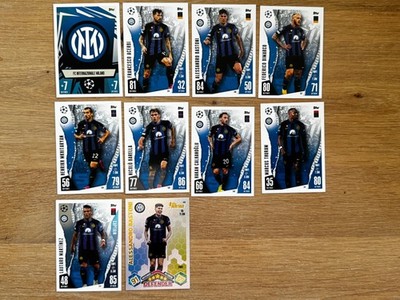 Topps Match Attax Champions League 23/24 Inter Mailand Team Set Lot komplett