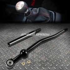 DUAL BEND T6061 MT BLACK SHORT THROW SHIFTER+3.75" EXTENSION KIT FOR EK EG DB DC