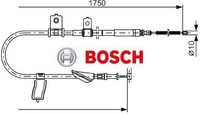 Bosch 1987482351 Seilzug FüR Feststellbremse Handbremsseil Bremsseil