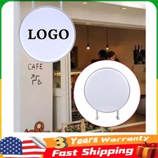 24" LED Double Sided Round Light Box Outdoor Sign Advertising Projecting Light