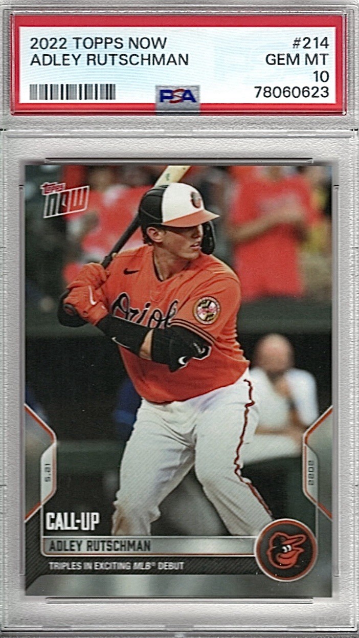 Adley Rutschman 2022 Topps Now #214 PSA 10 GEM MINT