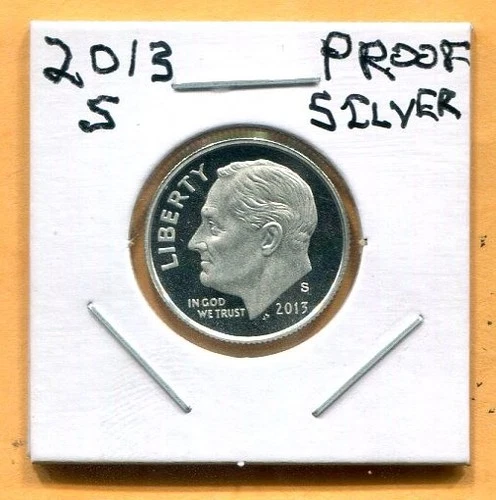 2013-S Roosevelt Dime Proof — photo from the most recent tracked eBay sale
