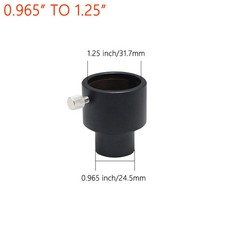Metal 0.965 to 1.25 Inch Telescope Eyepiece Adapter 24.5mm to 31.7mm Accessory