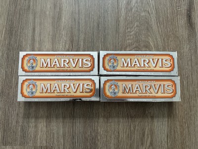 Marvis Ginger Mint Toothpaste 3.8oz (75ml) Lot Of 4 New Italy