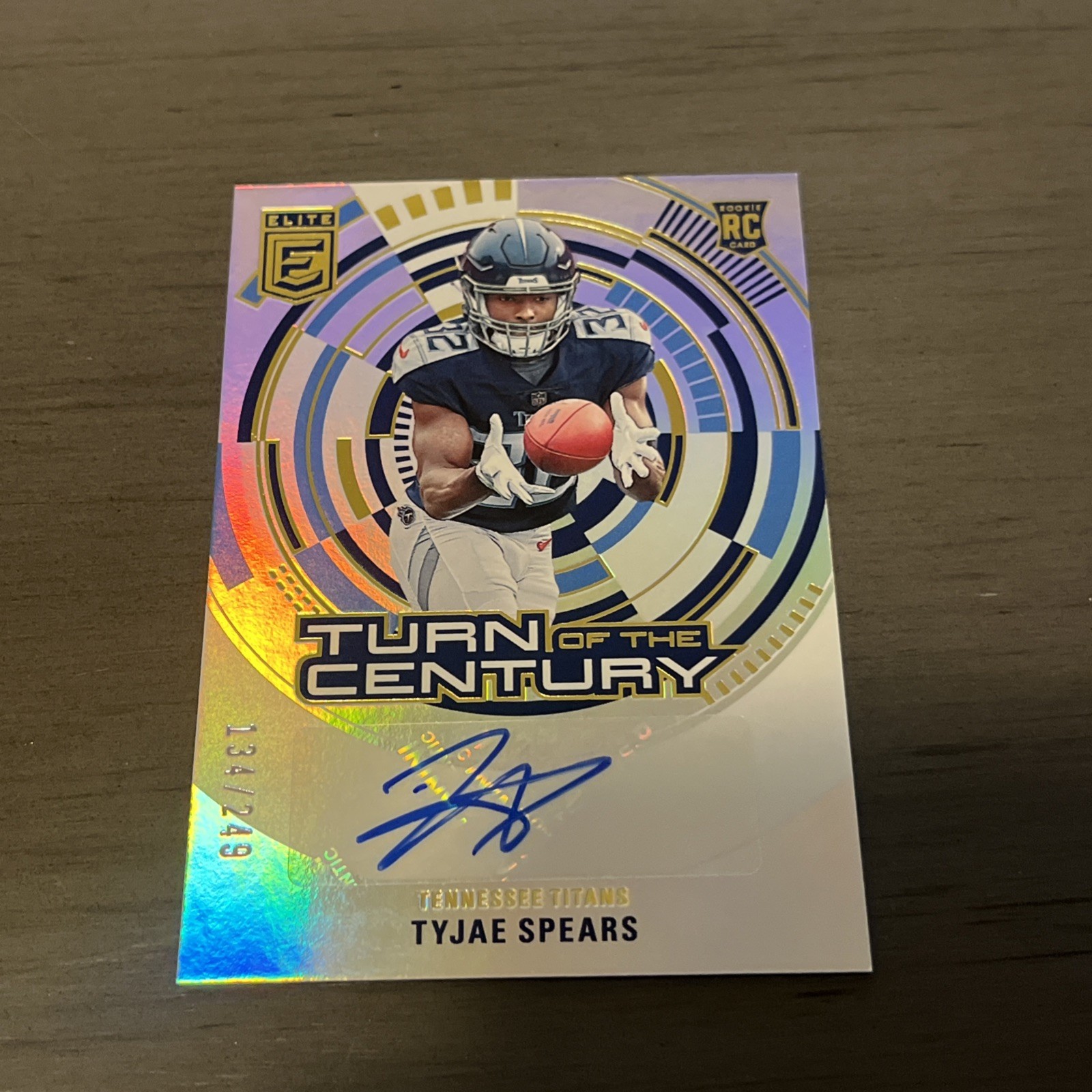 2023 Panini Donruss Elite -Turn of the Century Auto Tyjae Spears Titans /249 RC!