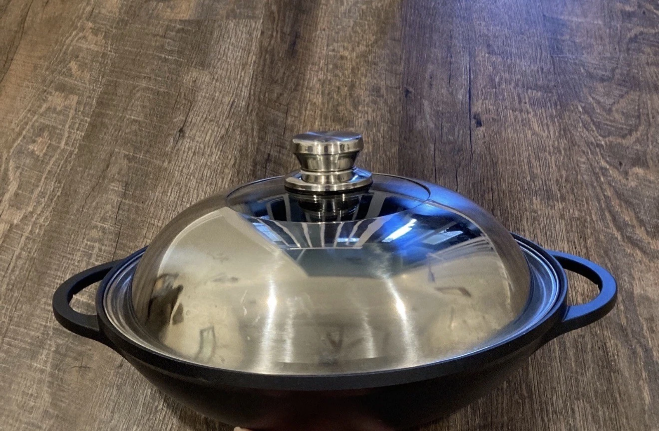 BergHOFF International 12.25'' Non-Stick Aluminum Wok with Lid