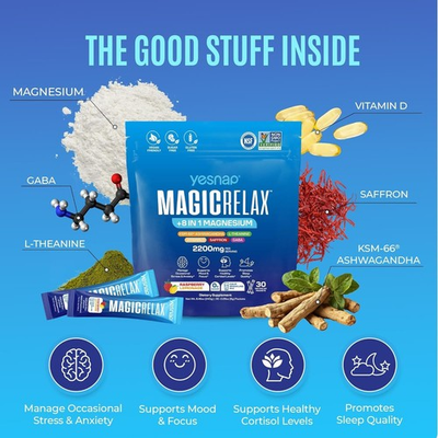 #ad Value MAGICRELAX Calming Sparking Mix 8 in 1 Magnesium KSM 66 Ashwagandha .. $19.97