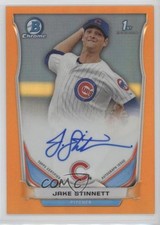 2014 Bowman Draft Chrome Pick Orange Refractor 18/25 Jake Stinnett Auto s3g