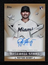 2022 Topps Series Baseball Stars Gold 1/50 Payton Henry #BSA-PH Auto 14qk