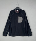 Columbia Jacket Mens XL Black Omni Heat Helix Outdoor Tracks Full Zip Fleece