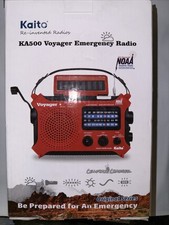 Kaito Voyager KA500 5-Way Emergency AM/FM/SW Weather Alert Radio - Red