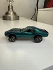 Vintage 1968 Hot Wheels Redline Aqua Custom Corvette USA Toy Car