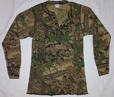 Vintage JE Morgan Realtree Camo Waffle Knit Thermal Shirt Long Sleeve Men s M