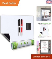 Magnetic Whiteboard Sheet A3+ for Fridge, Easy to Write and Wipe Dry Erase Ma...