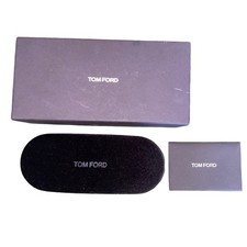 Tom Ford Velvet Hard Shell Eye Case with Cleaning Cloth, Box - Case 6" x 2.5"