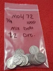 Picker's Partial Bag of Mixed Date $2 FV 90% Silver Mercury Dimes CIRC  #MF-0472