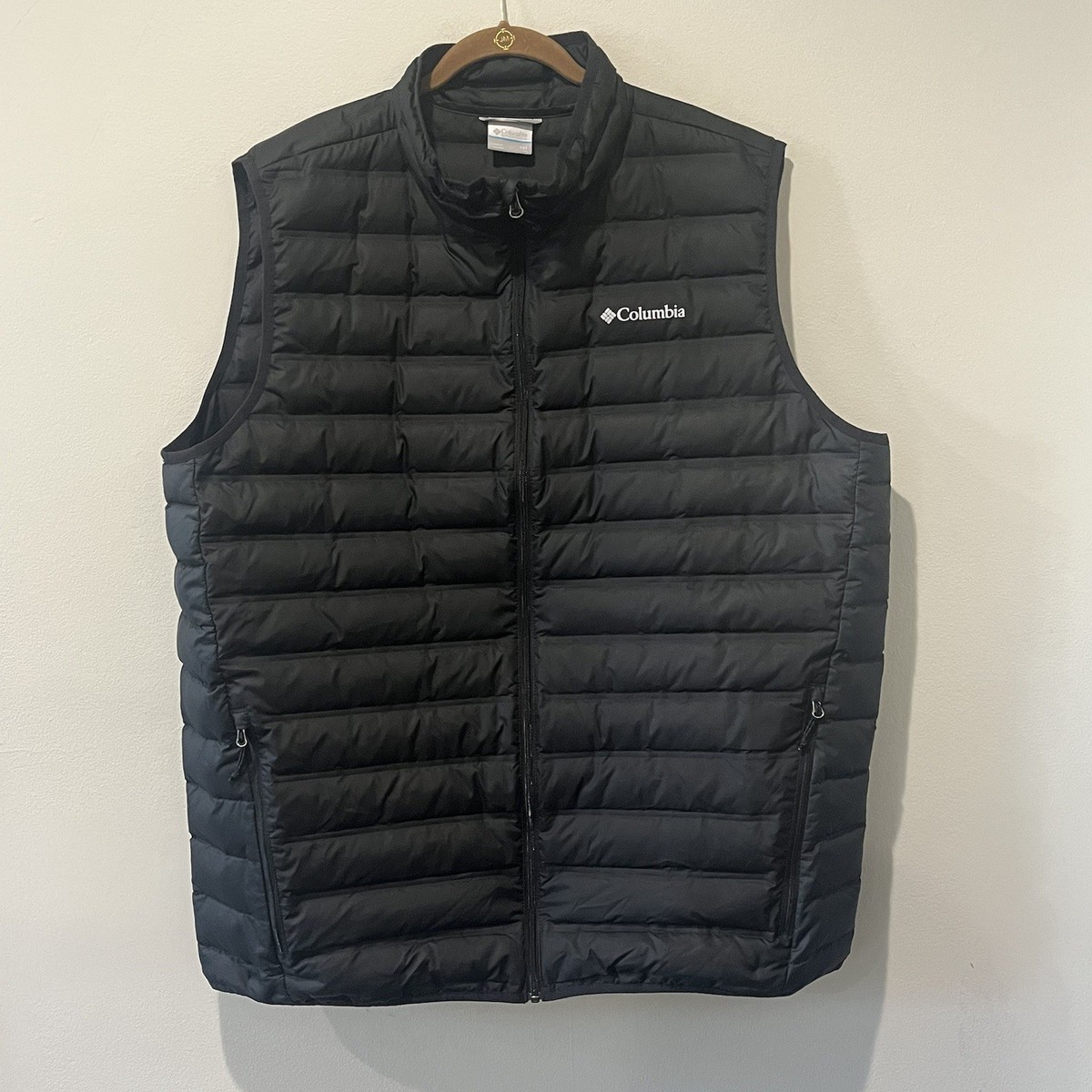 Columbia Vest Mens 2XT Black 650 Down Puffer Insulated Outdoor