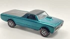Vintage Hotwheel Redline 1968 Aqua US Custom fleetside