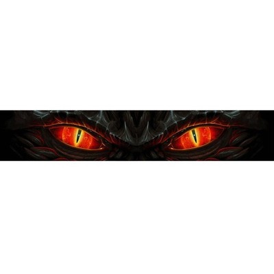 Car Sticker Rear Windshield Sunshade Banner Decal Vinyl Dragon Eye Graphics