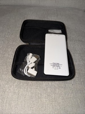 Power Bank Portable Device Charger - White (12000mAh)