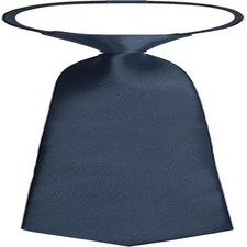 Pre-Tied Men's Necktie Adjustable Zipper Tie for Men Solid Color Navy Blue