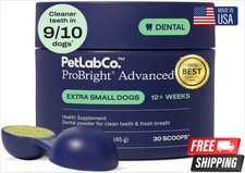 Dog Teeth Cleaning Powder with Probiotics, Dog Dental Powder for Teeth Cleaning