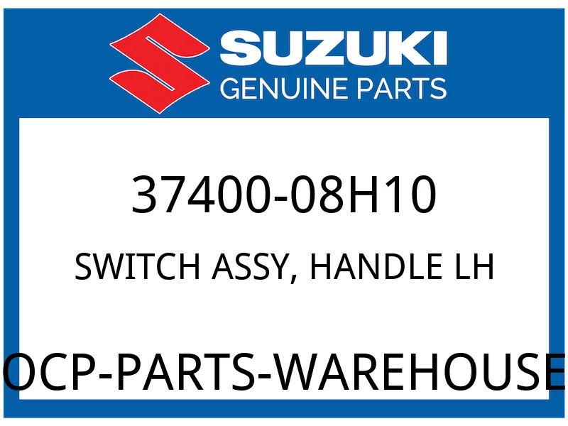 Suzuki OEM Part 37400-08H10 SWITCH ASSY,HANDLE,L