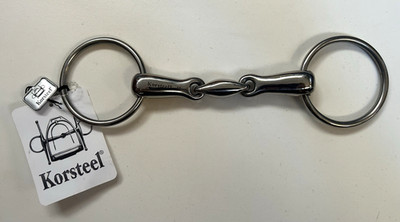 New Korsteel Loose Ring Oval Link English Snaffle O-Ring Horse Bit 5''