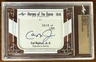 CAL RIPKEN JR 2018 LEAF HEROES OF THE GAME AUTHENTIC CUT AUTO AUTOGRAPH