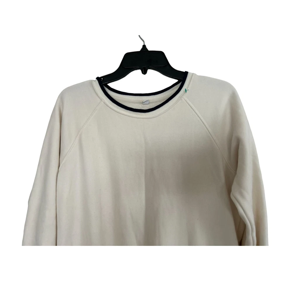 UNIQLO X-Long White Sweatshirt Black Details Size Large - Image 3 of 4