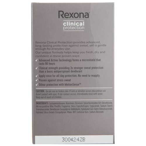 Rexona Women Clinical Protection Antiperspirant Cream Summer Strength 3x 45ml - Picture 4 of 5