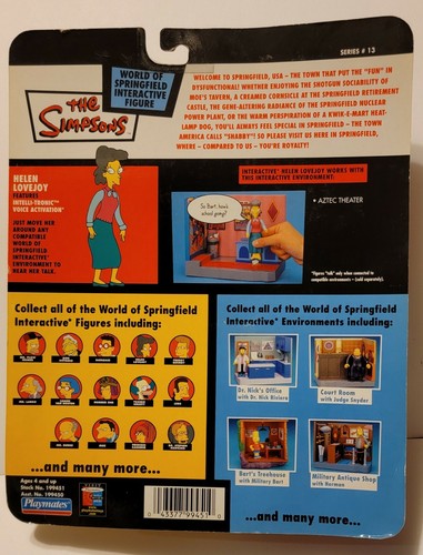 Simpsons WOS Figur Neu in Verpackung Helen Lovejoy World Of Springfield - Bild 2 von 2