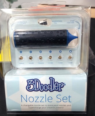 20 pack - 3Doodler Nozzle Set With Six Interchangeable Nozzles & Smoothing Tool