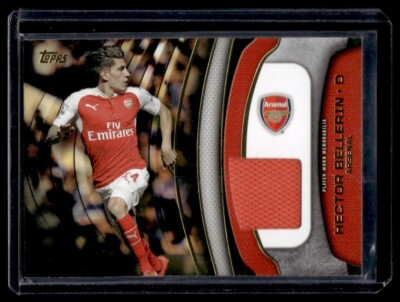 2015 Topps Premier Gold Football Fibers Relic Red Shirt Hector Bellerin Arsenal