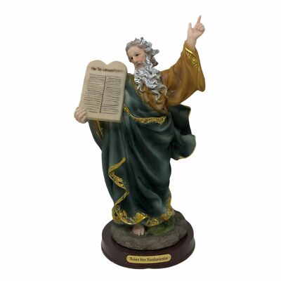 Moises Diez Mandamientos, Moses 12''' / 30 cm Statue Saint Moses Religious Figure