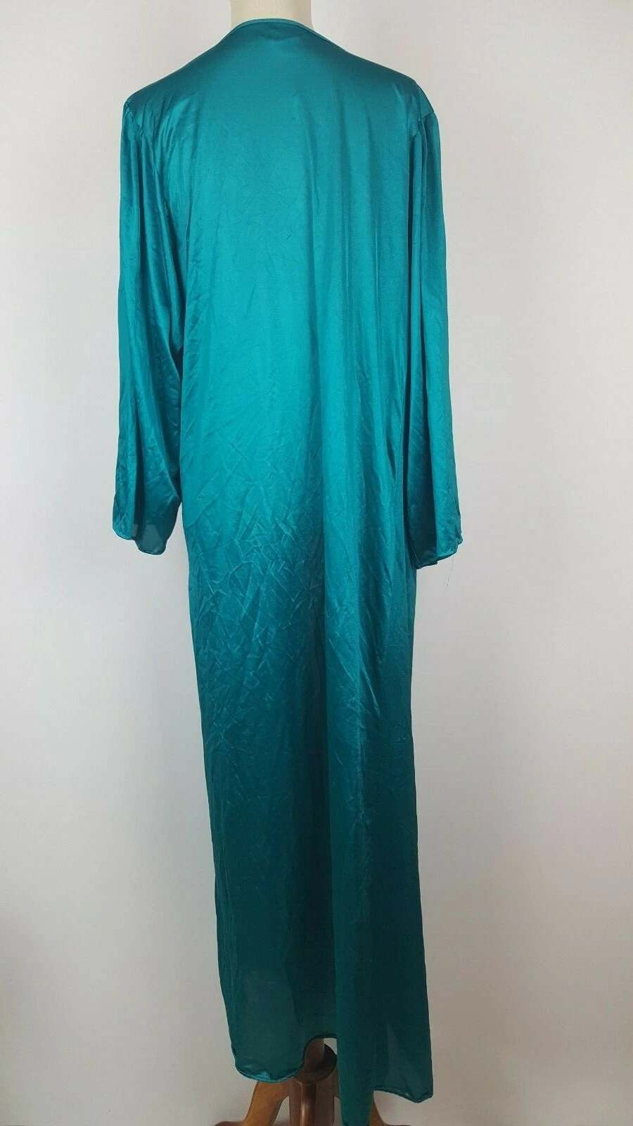 Undercover Wear VTG Womens Size Medium Nylon Robe Dressing Gown Emerald Green