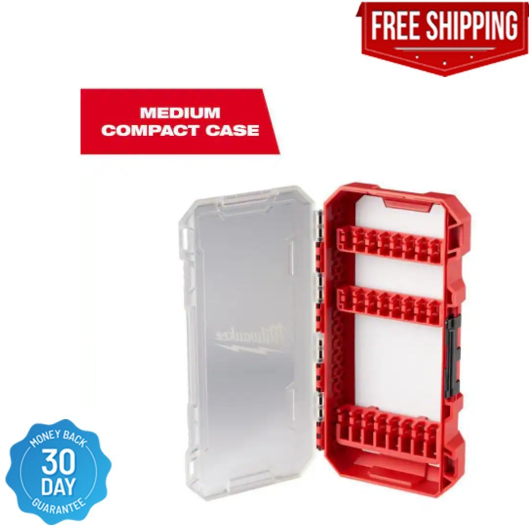 Milwaukee Driver Bit Case Storage Customizable Sturdy Medium